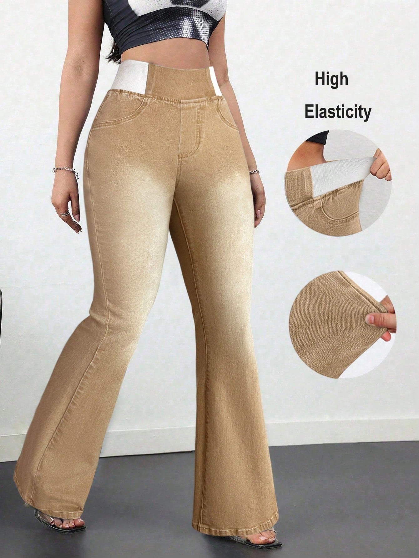 Jeans bota ancha mujer