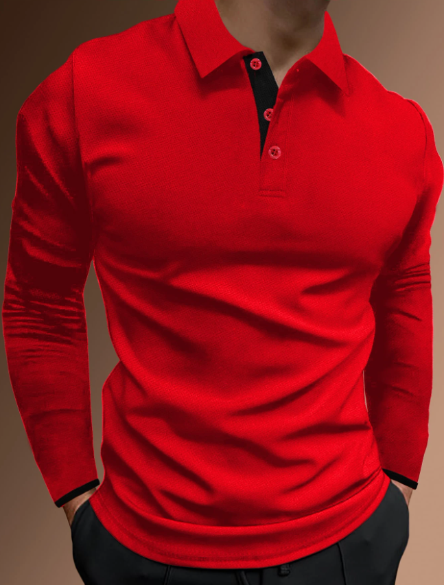 Camisa manga larga tipo polo