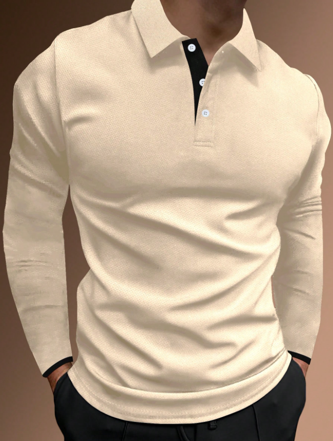 Camisa manga larga tipo polo