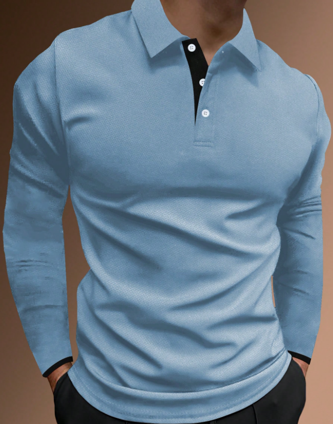 Camisa manga larga tipo polo