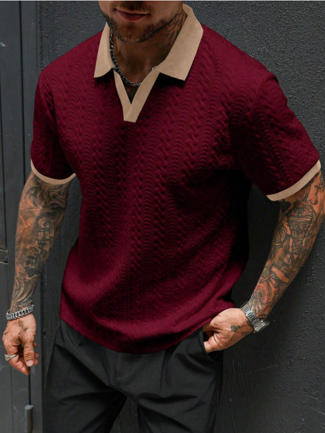 Camisa manga corta tipo polo