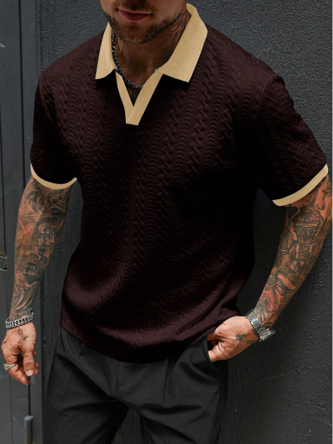 Camisa manga corta tipo polo