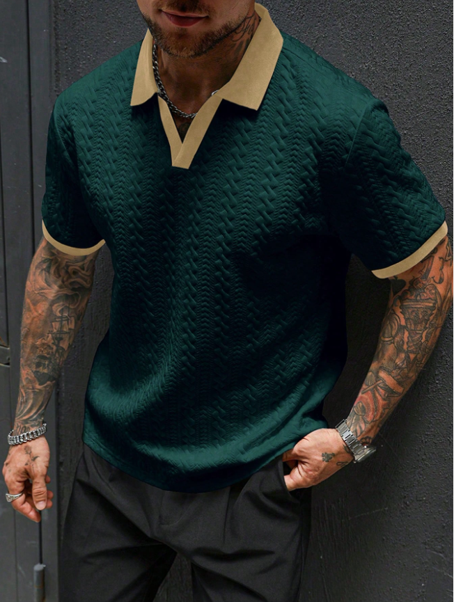 Camisa manga corta tipo polo