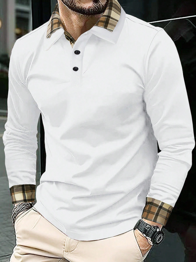 Camisa manga larga tipo polo