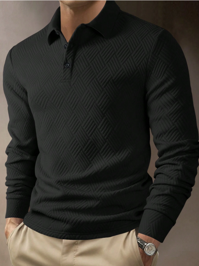 Camisa manga larga tipo polo