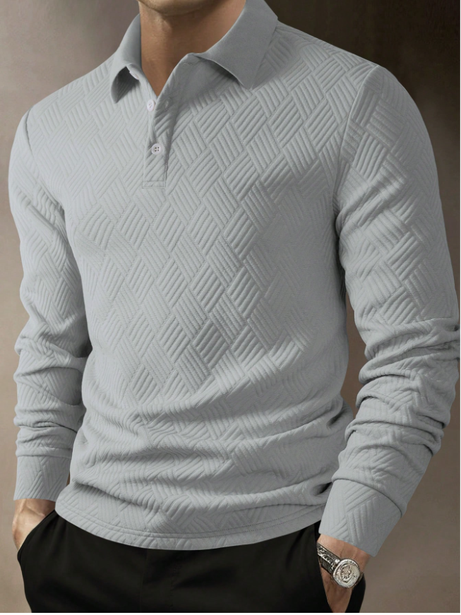 Camisa manga larga tipo polo