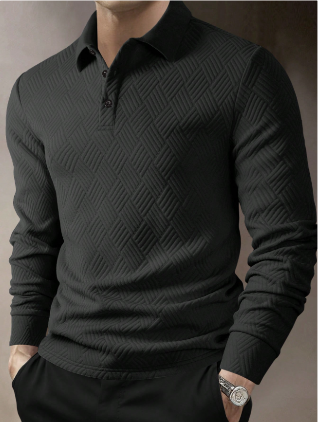 Camisa manga larga tipo polo