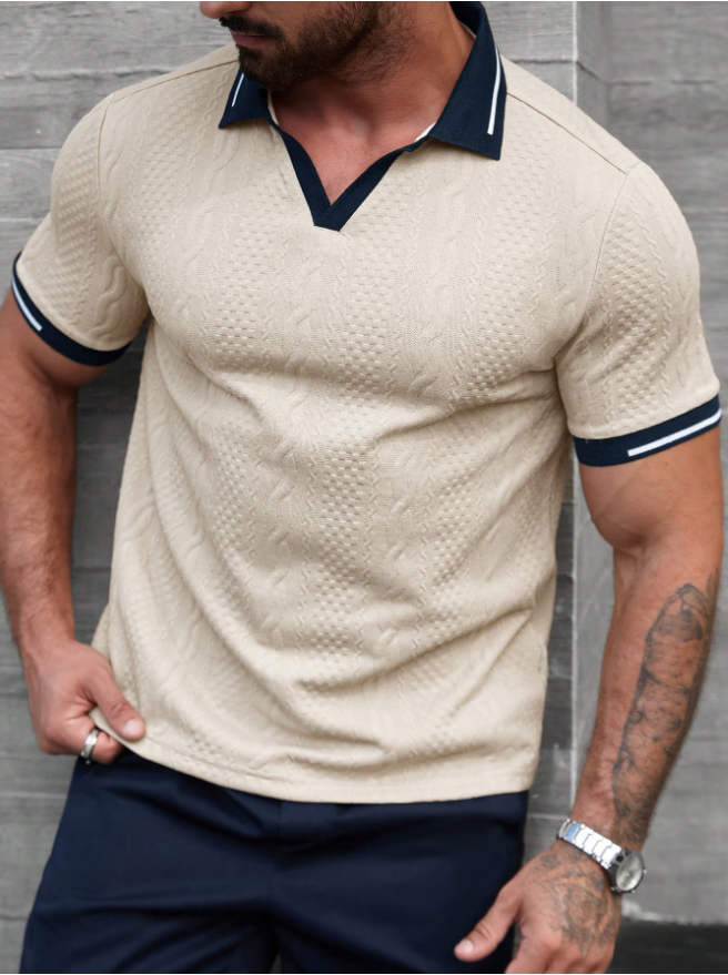 Camisa manga corta tipo polo